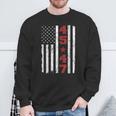 45 47 Trump Vintage Usa Flag 2024 President Election Politic Sweatshirt Gifts for Old Men