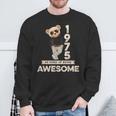 49 Geburtstag Herren Damen 1975 Original Awesome Teddybär Sweatshirt Geschenke für alte Männer