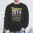 49 Jahre Oldtimer 1974 Vintage 49Th Birthday Black Sweatshirt Geschenke für alte Männer