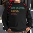 50 Years Old Awesome Since 1974 50Th Birthday Sweatshirt Gifts for Old Men