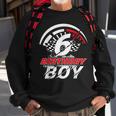 6 Year Old Race Car 6Th Birthday Boy Party Racing Pit Crew Sweatshirt Gifts for Old Men