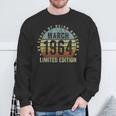 60 Years Old Vintage March 1964 60Th Birthday Retro Sweatshirt Gifts for Old Men
