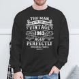 61St Birthday Vintage For Man Legends Born In 1963 Sweatshirt Gifts for Old Men
