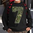 7Th Birthday Soldier 7 Year Old Military Themed Camo Sweatshirt Gifts for Old Men