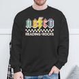 Abcd Reading Rocks Cute Rock'n Roll Lover Math Teachers Sweatshirt Gifts for Old Men
