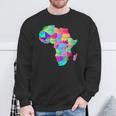 Africa Map With Boundaries And Countries Names Sweatshirt Gifts for Old Men