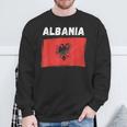 Albania Flag Holiday Vintage Grunge Albanian Flag Sweatshirt Gifts for Old Men