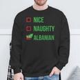 Albanian Albania Pajama Christmas Sweatshirt Gifts for Old Men
