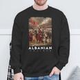 Albanian Warrior Sweatshirt Geschenke für alte Männer