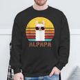 Alpapa Alpakaatertag Bester Papaater Fan Lamaatertag Sweatshirt Geschenke für alte Männer