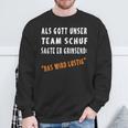 Als Gott Unser Team Sweatshirt Geschenke für alte Männer