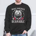 Make America Bearable I Choose The Bear Team Bear America Sweatshirt Gifts for Old Men