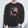 American Deer Hunting Patriotic Hunter Flag Whitetail Buck Sweatshirt Gifts for Old Men