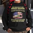 American Drag Racing Usa Flag Muscle Car Dragster Sweatshirt Gifts for Old Men