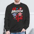 American Girls Patriotic July 4Th Fun For Family Matching Sweatshirt Gifts for Old Men