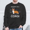 Anatomy Of A Corgi Corgis Dog Puppy Nerd Biology Dogs Sweatshirt Gifts for Old Men