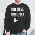 Angler Papa Ich Liebe Es Wenn Meine Frau Mich Angeln Lässt Sweatshirt Geschenke für alte Männer