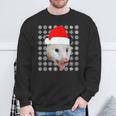 Animals In Santa Hats Road Kill Opossum Christmas Sweatshirt Gifts for Old Men