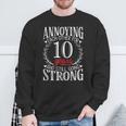 Annoying Each Other For 10 Years 10Th Wedding Anniversary Sweatshirt Gifts for Old Men