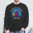 In April We Wear Blue Child Abuse Awareness Rainbow Sweatshirt Gifts for Old Men