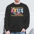 Aries Vibes Zodiac March April Birthday Astrology Groovy Sweatshirt Gifts for Old Men