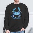 Artistic Watercolor Blue Crab Bay Beauties Sweatshirt Gifts for Old Men