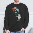 Astronaut Planets Balloons Solar Space Birthday Party Sweatshirt Gifts for Old Men