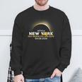 Attica Ny New York Total Solar Eclipse 2024 Sweatshirt Gifts for Old Men