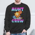 Aunt Birthday Crew Outer Space Planets Galaxy Bday Party Sweatshirt Gifts for Old Men