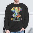 Autism Awareness Acceptance Elephant It's Ok To Be Different Sweatshirt Gifts for Old Men