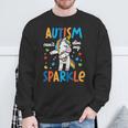 Autism Unicorn Floss Cant Dim My Sparkle Awareness Girls Kid Sweatshirt Gifts for Old Men