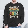 Aw Ship It's A 2024 Family Trip Family Cruise Vintage Sweatshirt Gifts for Old Men