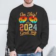Aw Ship It's A Grad Trip 2024 Vintage Graduation Cruise 2024 Sweatshirt Gifts for Old Men