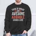 Awesome Asshole Vulgar Profanity Sweatshirt Gifts for Old Men