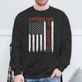 Awesome Like My Daughter Fathers Day Dad American Flag Sweatshirt Gifts for Old Men
