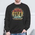 Awesome March 1974 Vintage 50Th Birthday Made In 1974 Sweatshirt Gifts for Old Men