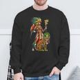 Aztec Jaguar Warrior Ancient Mayan Goddess Sweatshirt Gifts for Old Men