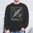 B-17 Flying Fortress Ww2 B-17G Bomber Vintage Aviation Sweatshirt Gifts for Old Men
