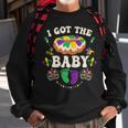 I Got The Baby Pregnancy Announcement Mardi Gras Sweatshirt Gifts for Old Men