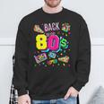 Back To 80'S 1980S Vintage Retro Eighties Costume Party Sweatshirt Gifts for Old Men