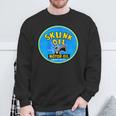 Back Only Retro Vintage Gas Station Skunk Oil Motor Oil Sweatshirt Gifts for Old Men