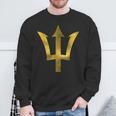 BajanBarbados Est 1966 Gold Trident Sweatshirt Gifts for Old Men