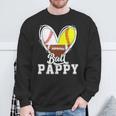 Ball Pappy Baseball Football Softball Pappy Sweatshirt Gifts for Old Men