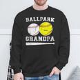 Ballpark Grandpa Softball Baseball Grandpa Of Ballers Sweatshirt Gifts for Old Men