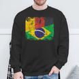 Banderas De Alemania Brasil Raíces Alemanas Mitad Brasileñasintage Camisa de entrenamiento Regalos para ancianos