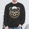 Bäratertags Für Papa Bear Spruch Lustig Sweatshirt Geschenke für alte Männer