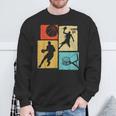 Basketball Players Colorful Ball Hoop Sports Lover Sweatshirt Gifts for Old Men