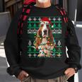 Basset Hound Dog Christmas Ugly Christmas Sweater Sweatshirt Gifts for Old Men