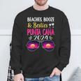Beaches Booze Besties Punta Cana 2024 Vacation Spring Break Sweatshirt Gifts for Old Men