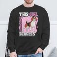 Beagle Quote This Girl Loves Beagles Sweatshirt Gifts for Old Men